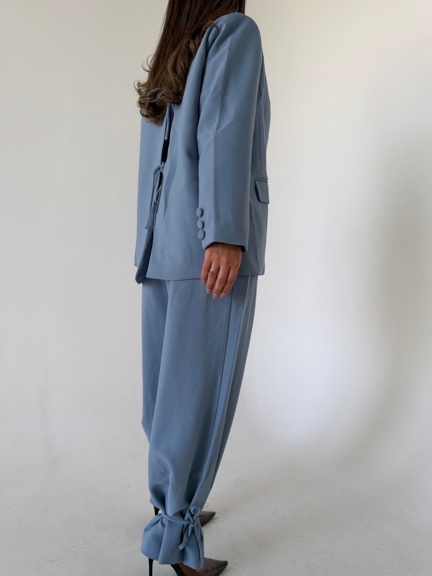 Soft Blue Blazer Set