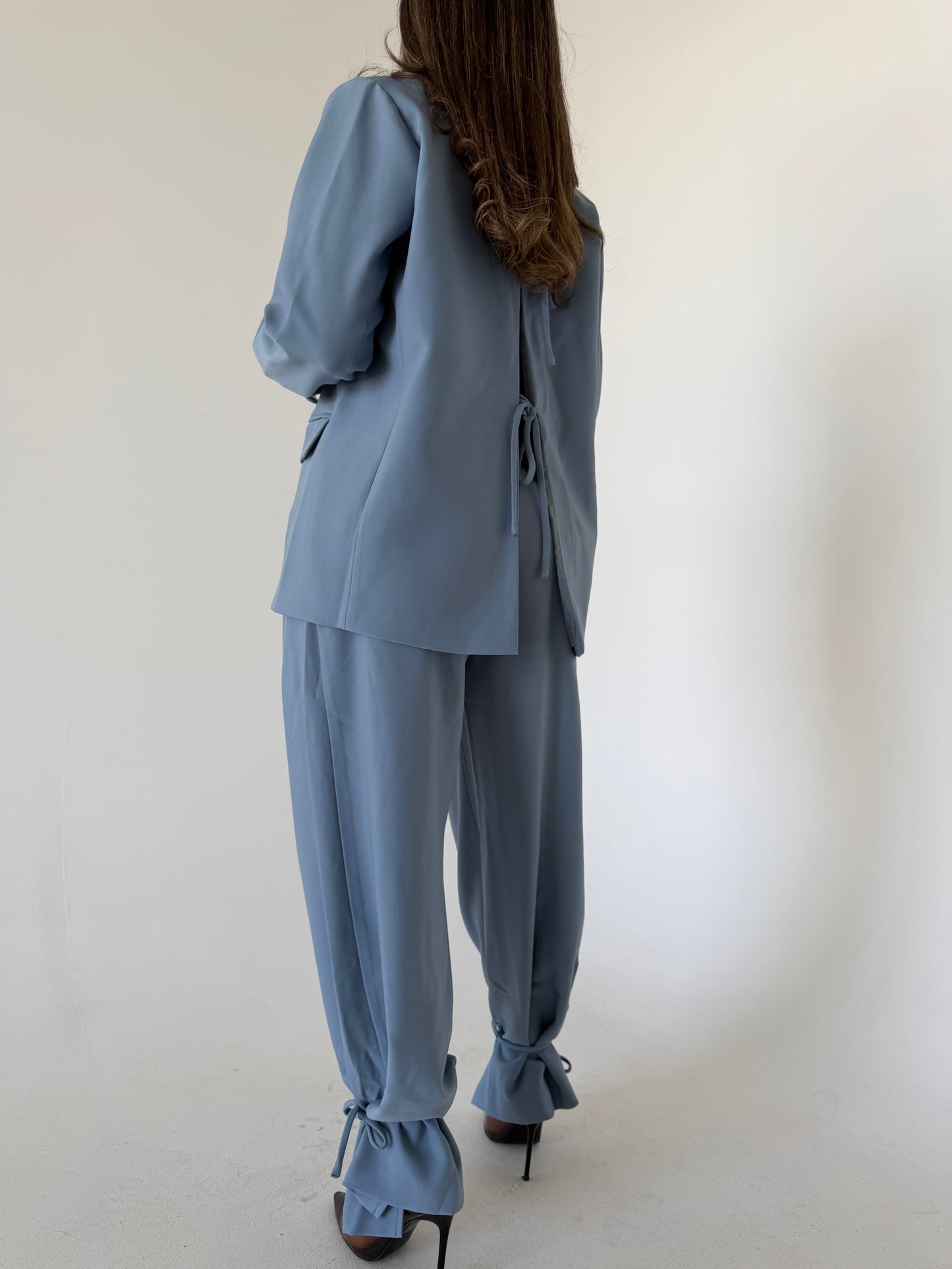 Soft Blue Blazer Set