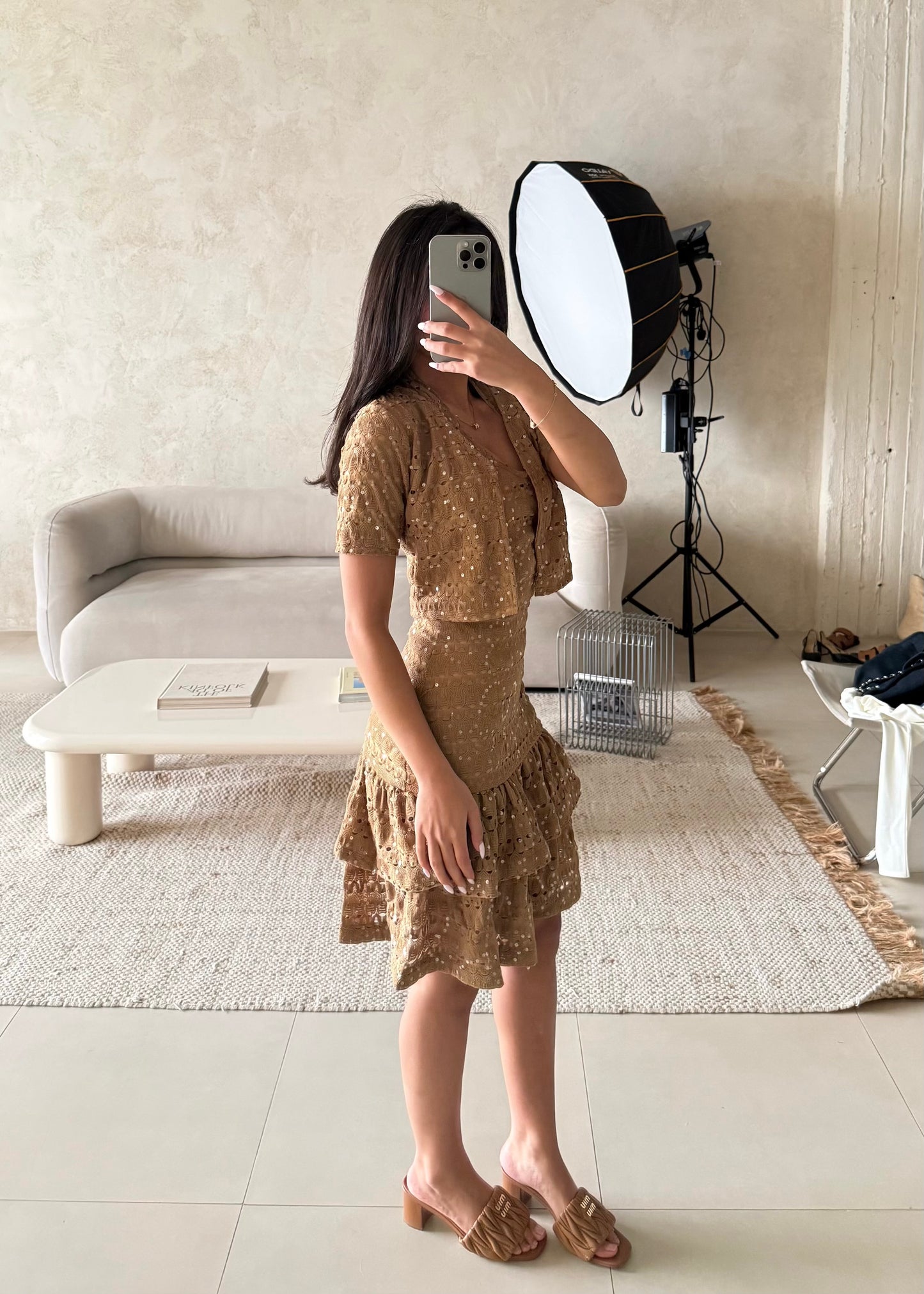 Tayra dress Mocha Tan