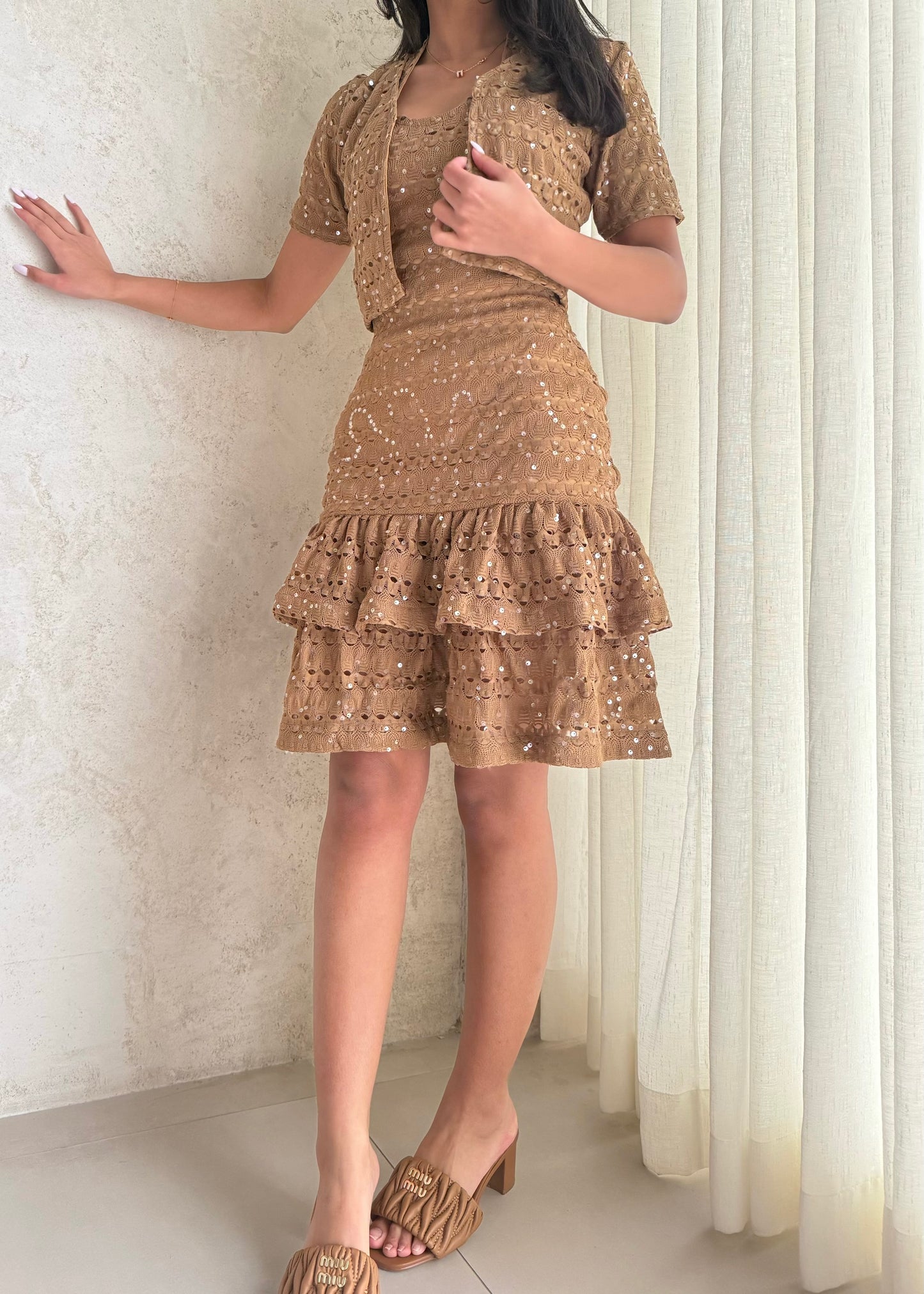 Tayra dress Mocha Tan
